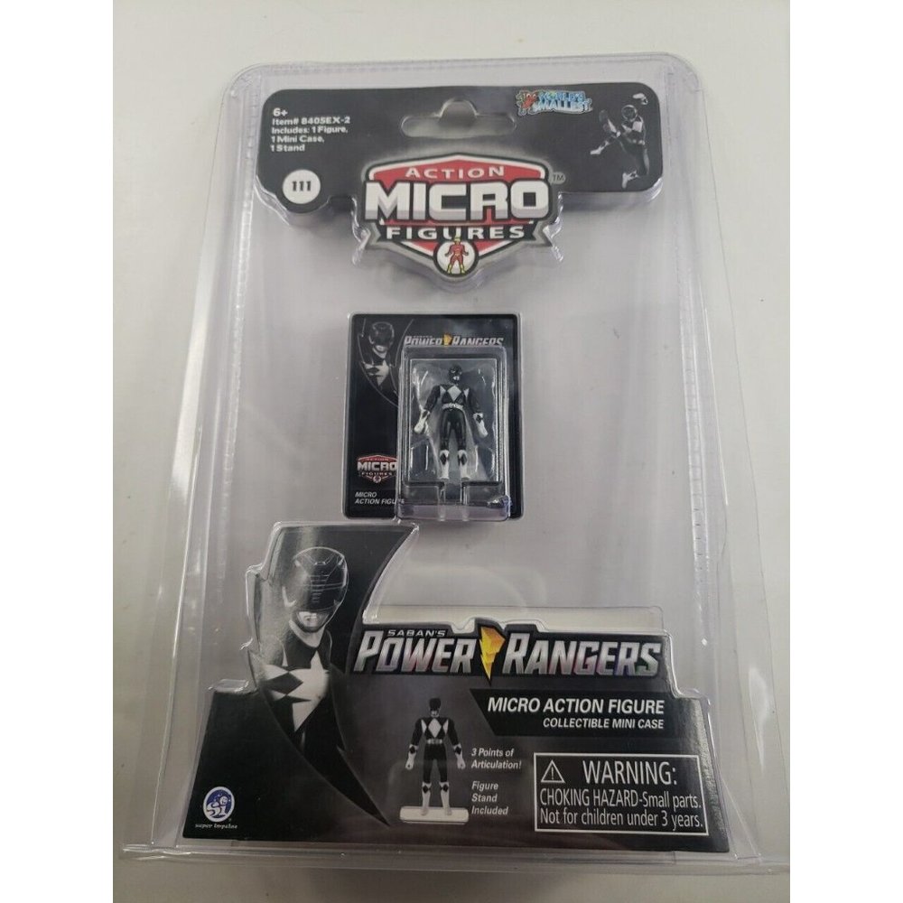 World's Smallest - Micro Action Figure - Saban's Power Rangers Black Ranger